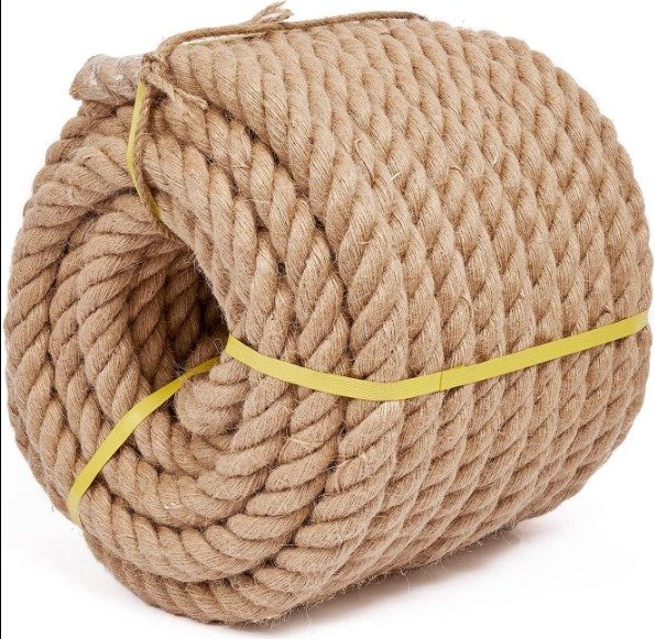 Jute rope coil