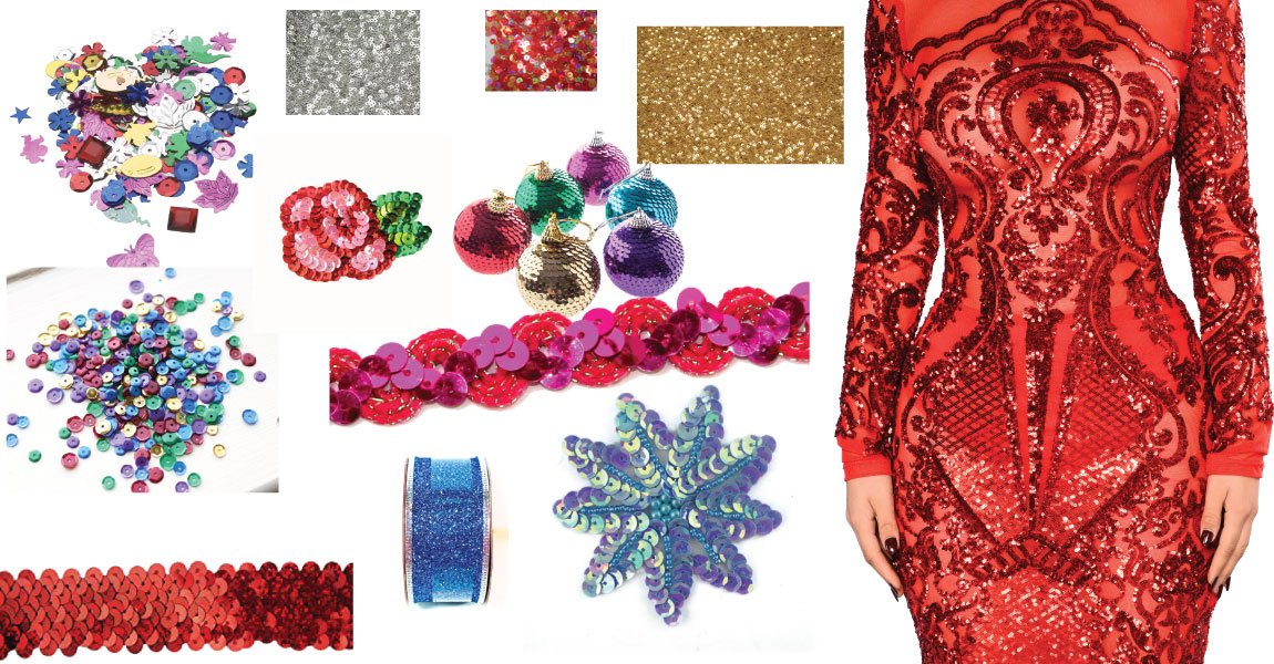 Shimmering sequins